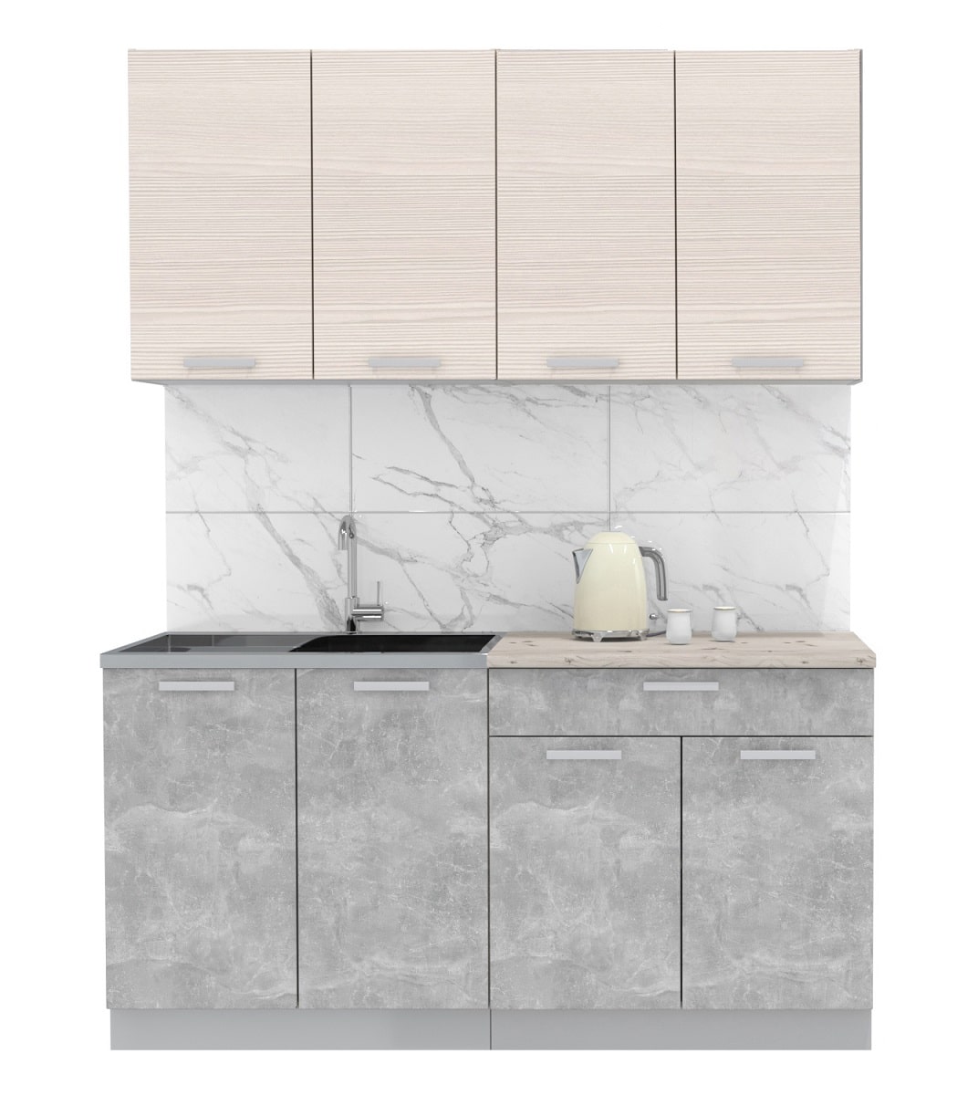 1,6 Лайт Бетон+Вудлайн