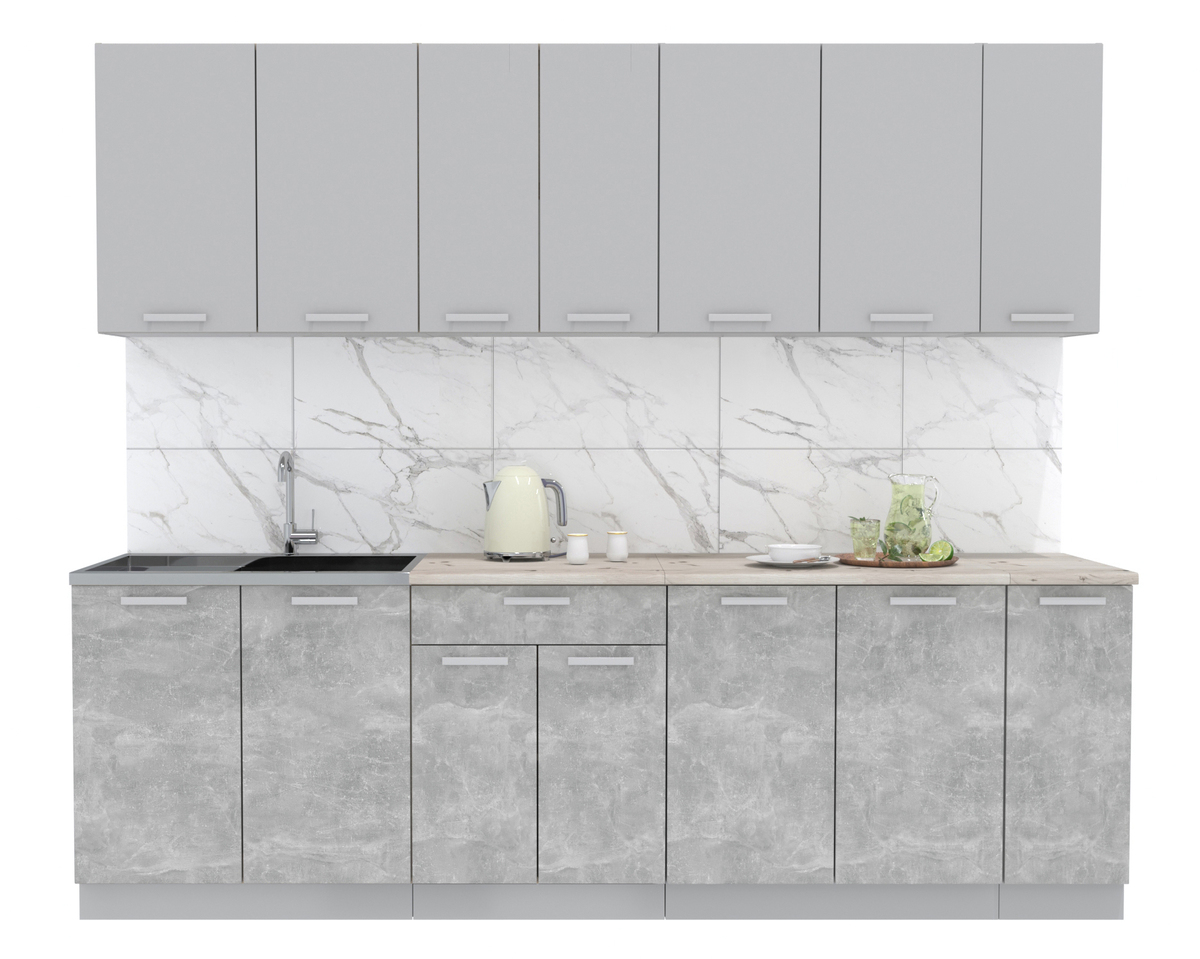 2,5 Лайт Бетон+Серебро