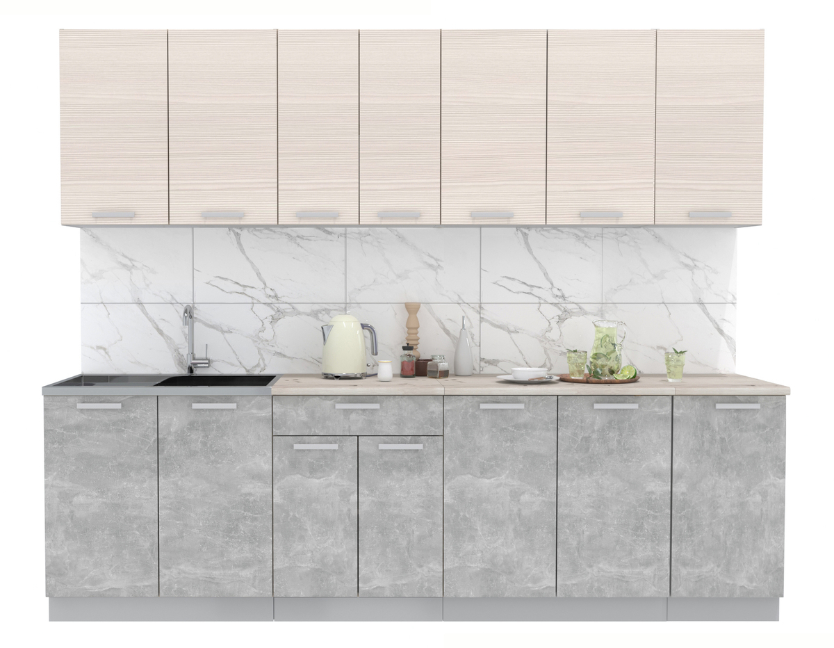 2,6 Лайт Бетон+Вудлайн