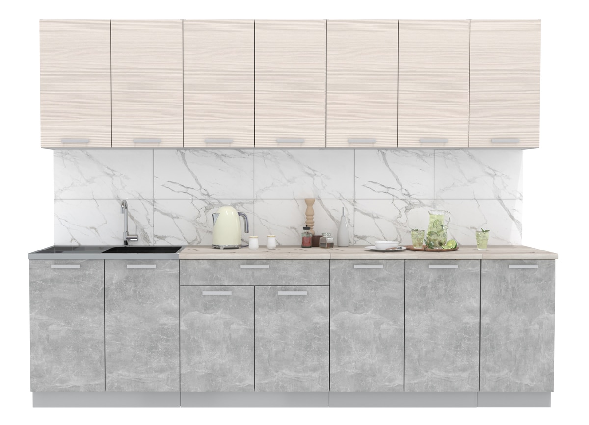 2,8 Лайт Бетон+Вудлайн