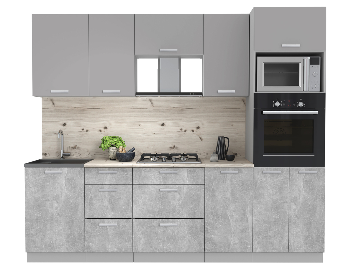 Лайт2,5 серебро+ бетон на белом