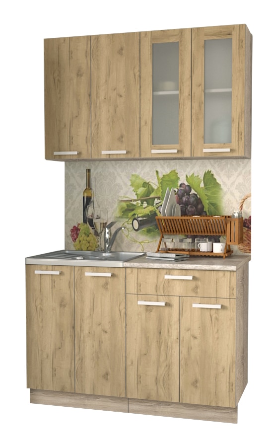 Мила 1.2 (на белом) - Дуб золотой