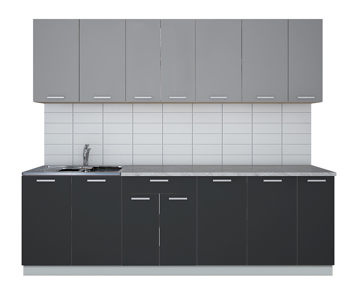 Мила Лайт 2.5 Серебро-Антрацит