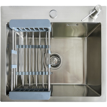 Мойка кухонная Blantek LS-5848B Brushed