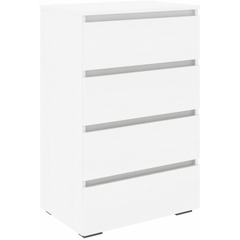 Комод Бари 60-4Ш Белый текстурный