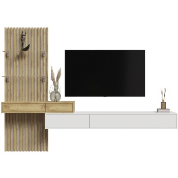 Зона ТВ Lagom-7 Белый - Дуб золотой