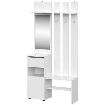 Прихожая Токио Белый текстурный