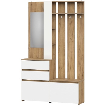 Прихожая Некст Дуб золотой - Белый