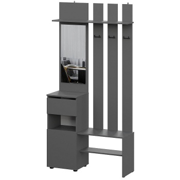 Прихожая Денвер Графит серый