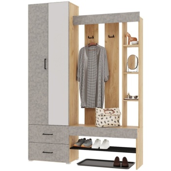 Прихожая Домино Дуб крафт - Бетон