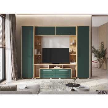 Гостиная Гармония Браш Мени Грин - Дуб Крафт